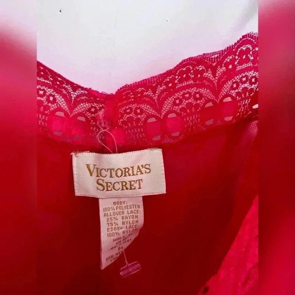 Vintage Victoria's Secret Red Lace Teddy Lingerie GOLD LABEL Size M - Picture 2 of 3